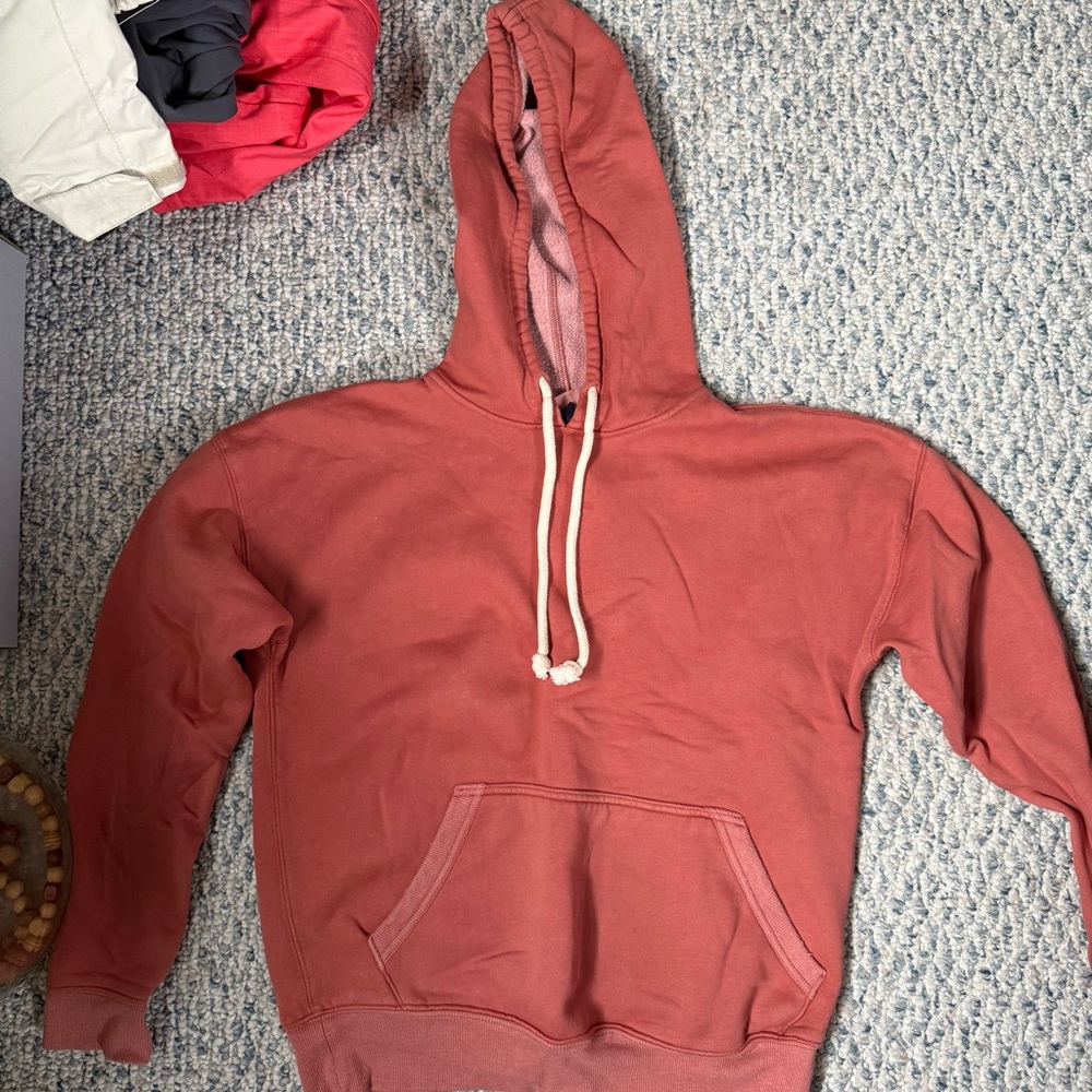 Men's Rust Hoodie Sweater